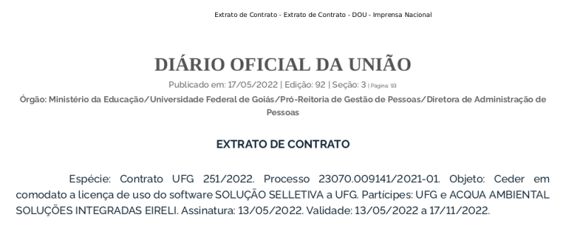 Convênio UFG/Acqua (17/05/2022)